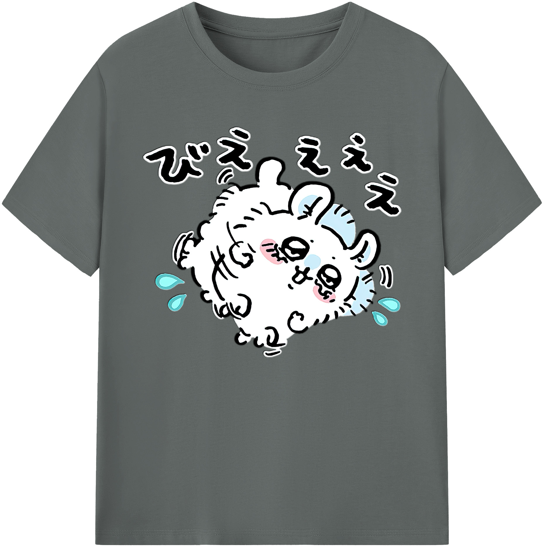 （画像用） ちいかわ モモンガ Chii-kawa Momonga 綿100％ メンズ半袖Tシャツ｜肌触りやわらか＆通気性